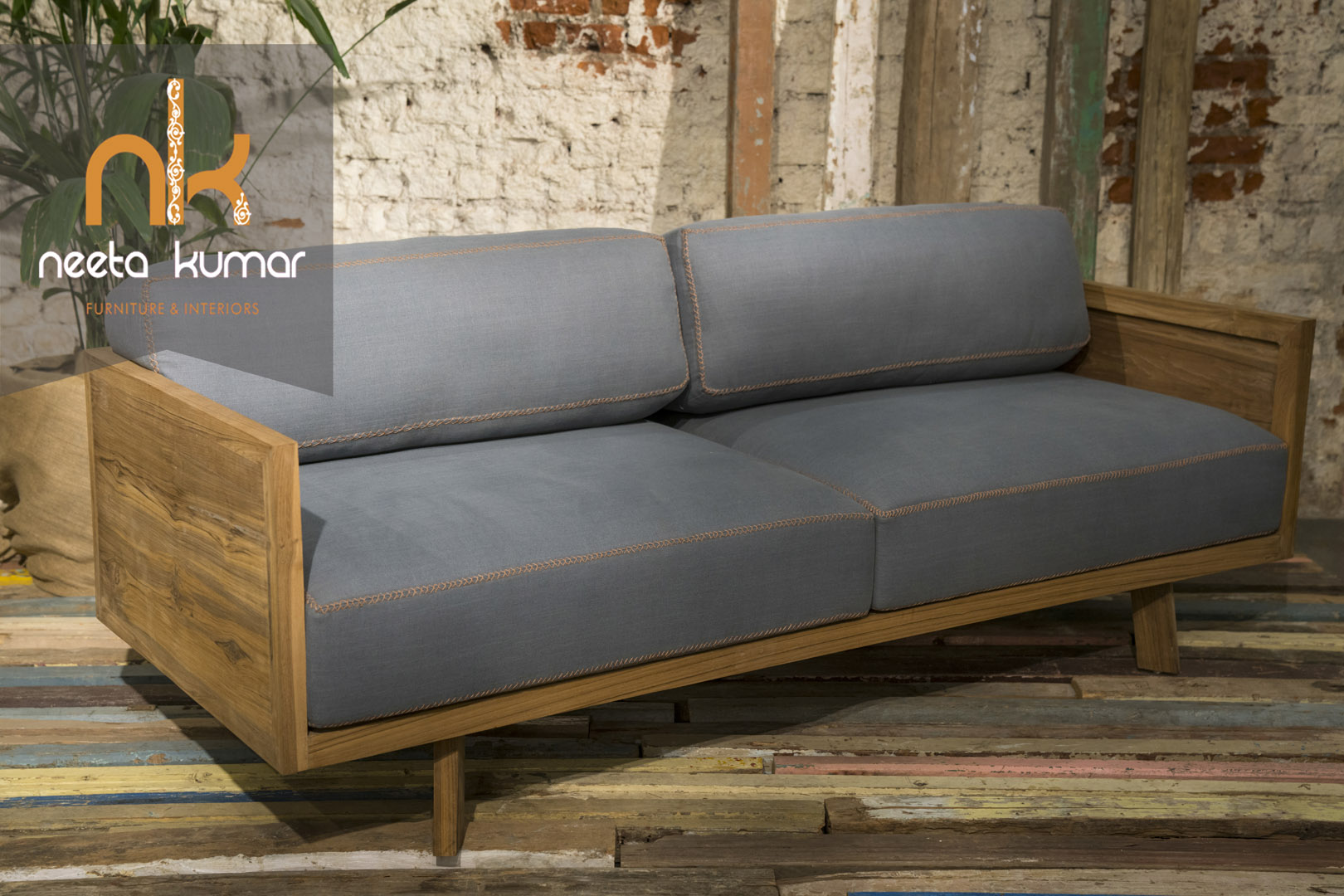 bespoke deconstructed arm sofa gallery image